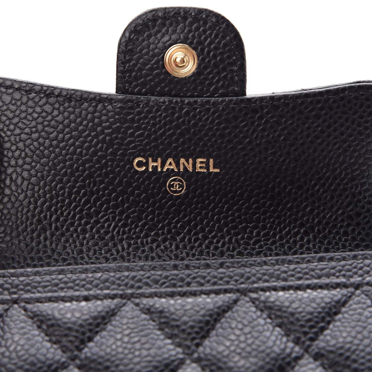 Chanel Caviar Quilted Flap Card Holder Black 6 of 9