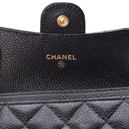 Chanel Caviar Quilted Flap Card Holder Black 6 of 9