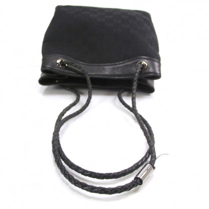 Gucci Canvas Monogram Woven Handle Tote Black 6 of 11