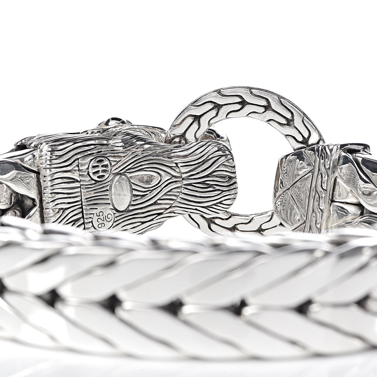 John Hardy Sterling Silver 15mm Legends Naga Dragon Station Bracelet 5 of 5