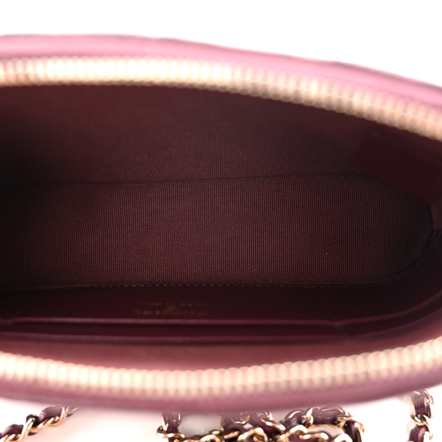 Chanel Caviar Quilted Classic Clutch With Chain Dark Burgundy 5 of 11
