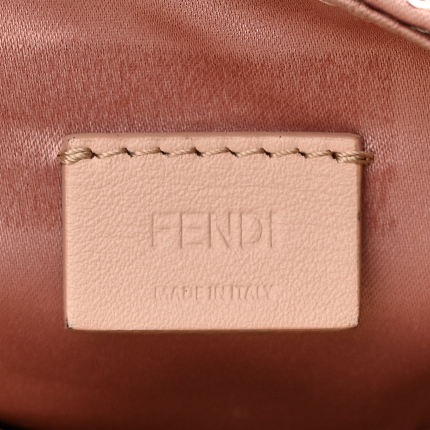 Fendi Sequin Metallic Nappa Pequin Mini Baguette Rame 6 of 13