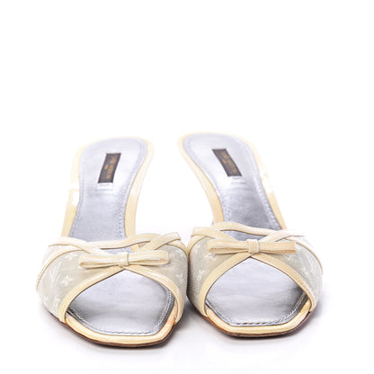 Louis Vuitton Mini Lin Kitten Heel Sandals 40 Dune 2 of 7