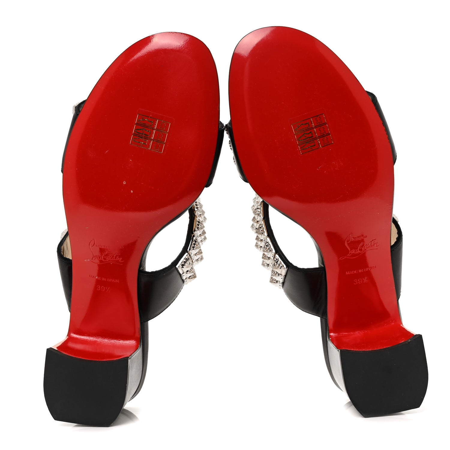 Christian Louboutin Nappa Myriadiam 55 Slide Sandals 39.5 Black 5 of 8