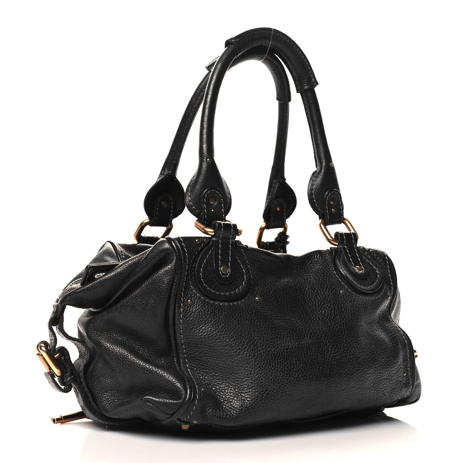 Chloe Calfskin Paddington Front Pocket Tote Black 2 of 13