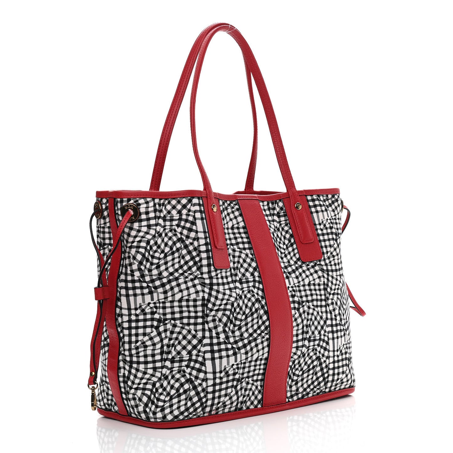 Visetos Medium Liz Reversible Shopper Tote Ruby Red