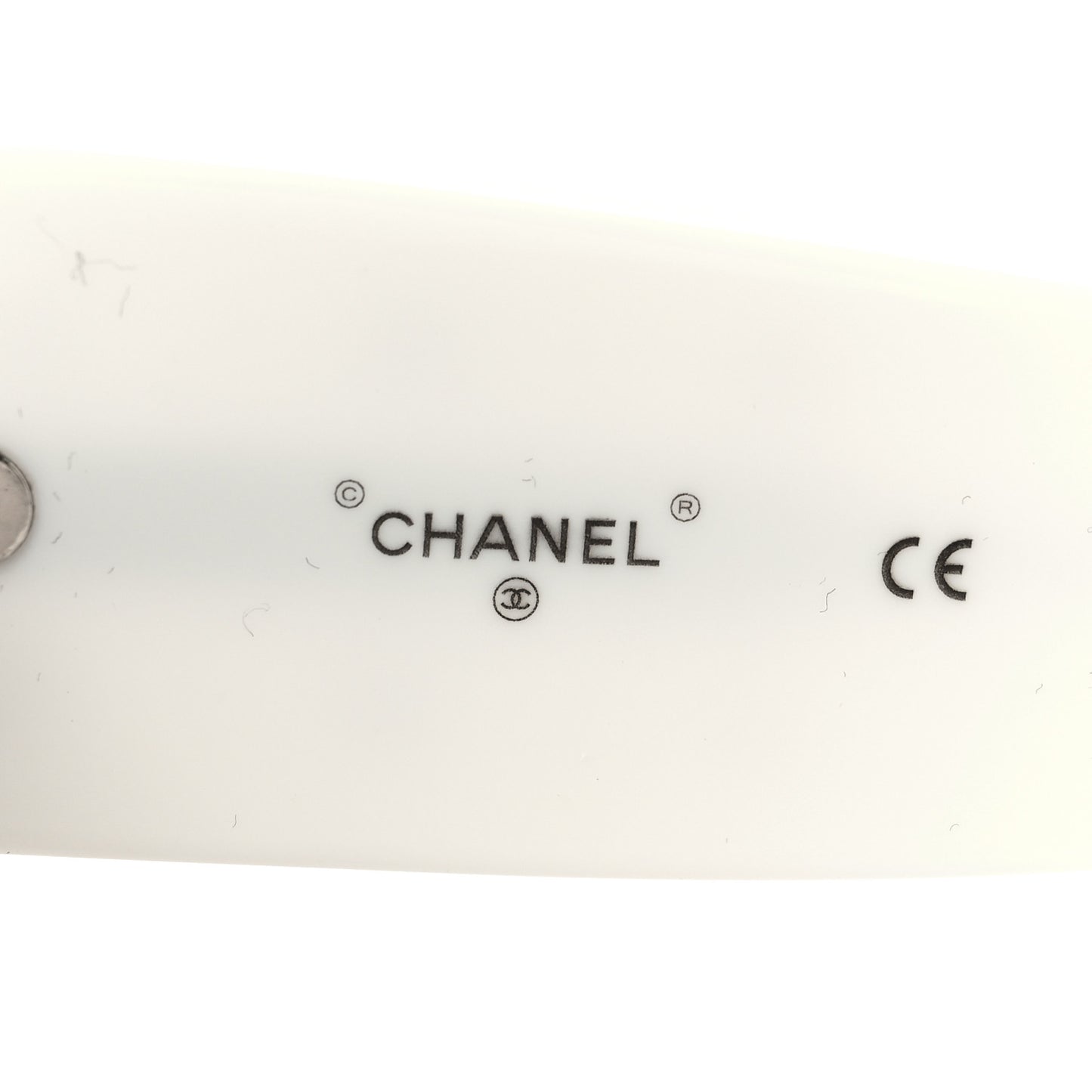 Acetate Quilted CC Pilot Sunglasses 71465 White Black