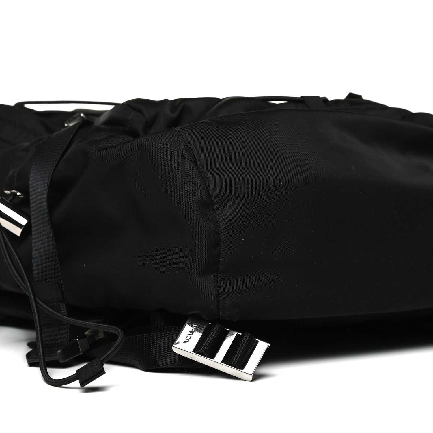 Prada Nylon Montagna Compression Backpack Black 8 of 14
