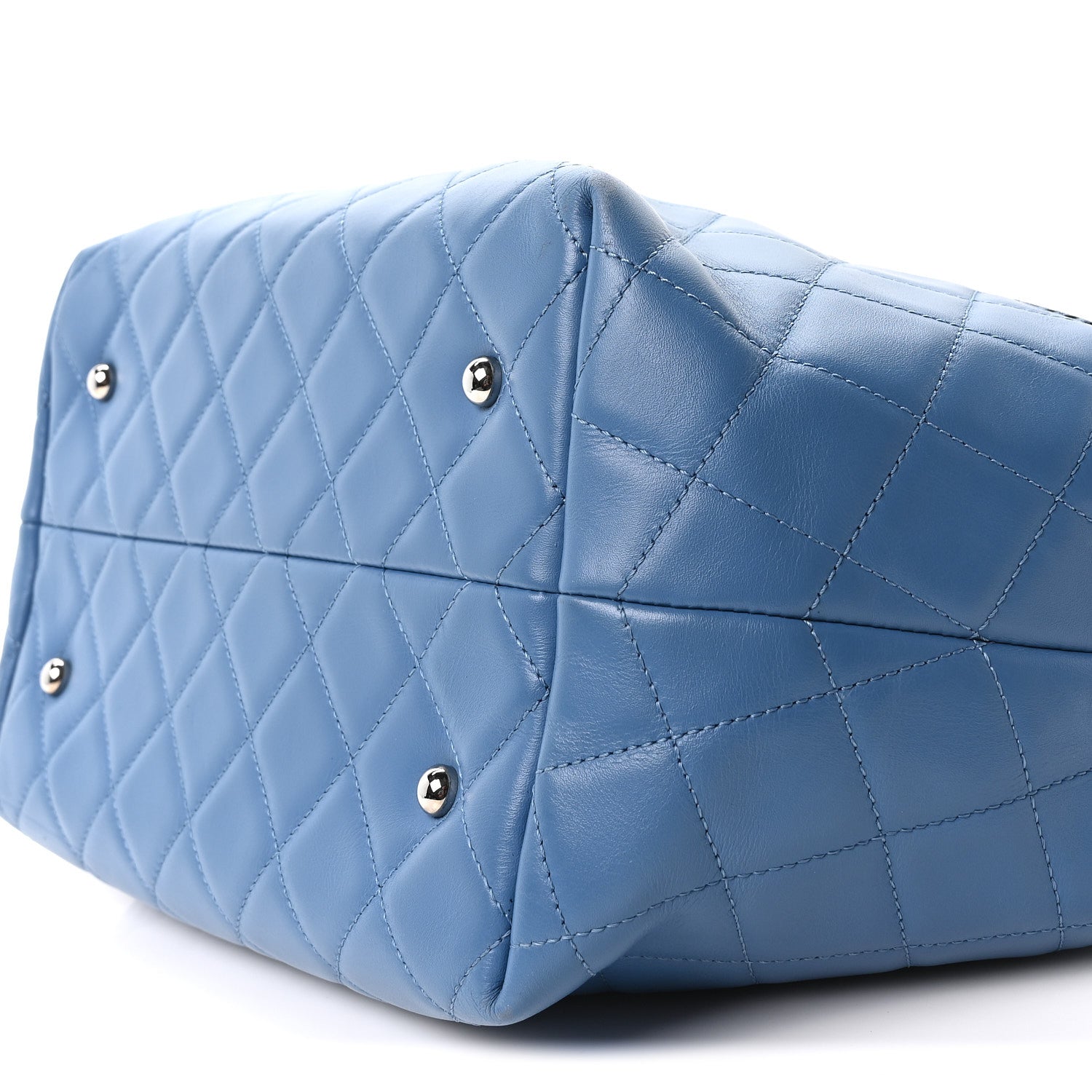 Chanel Calfskin Perforated Up In The Air North South Tote Blue 10 of 10