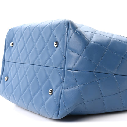Chanel Calfskin Perforated Up In The Air North South Tote Blue 10 of 10