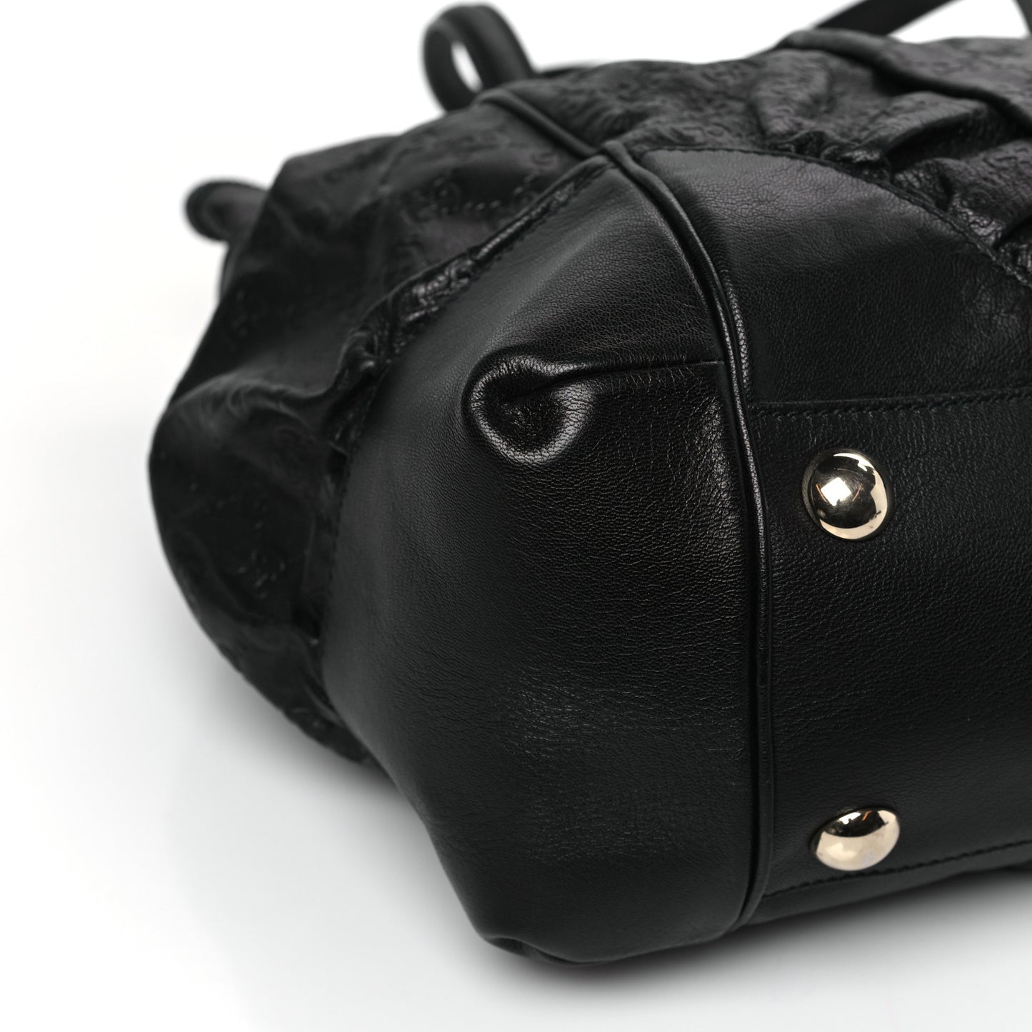 Guccissima Large Full Moon Tote Black