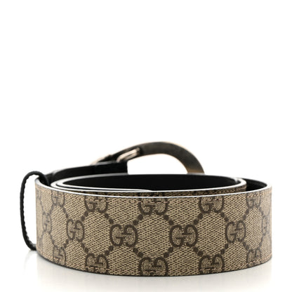 Gucci GG Supreme Monogram Suede Dionysus 40mm Belt 80 32 Beige Black 2 of 5
