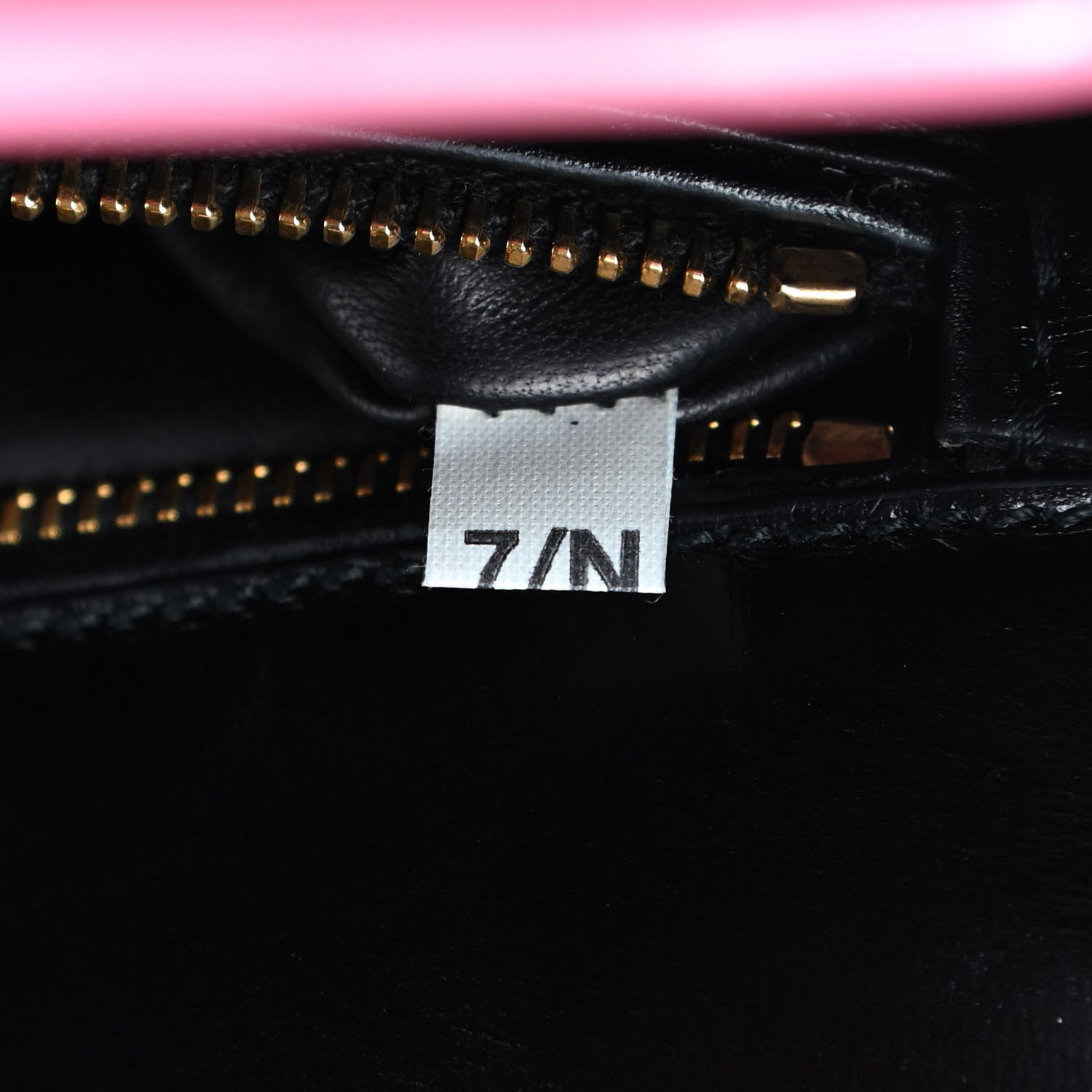 Prada Box Calfskin Bi-Color Shoulder Bag Black Begonia 9 of 9