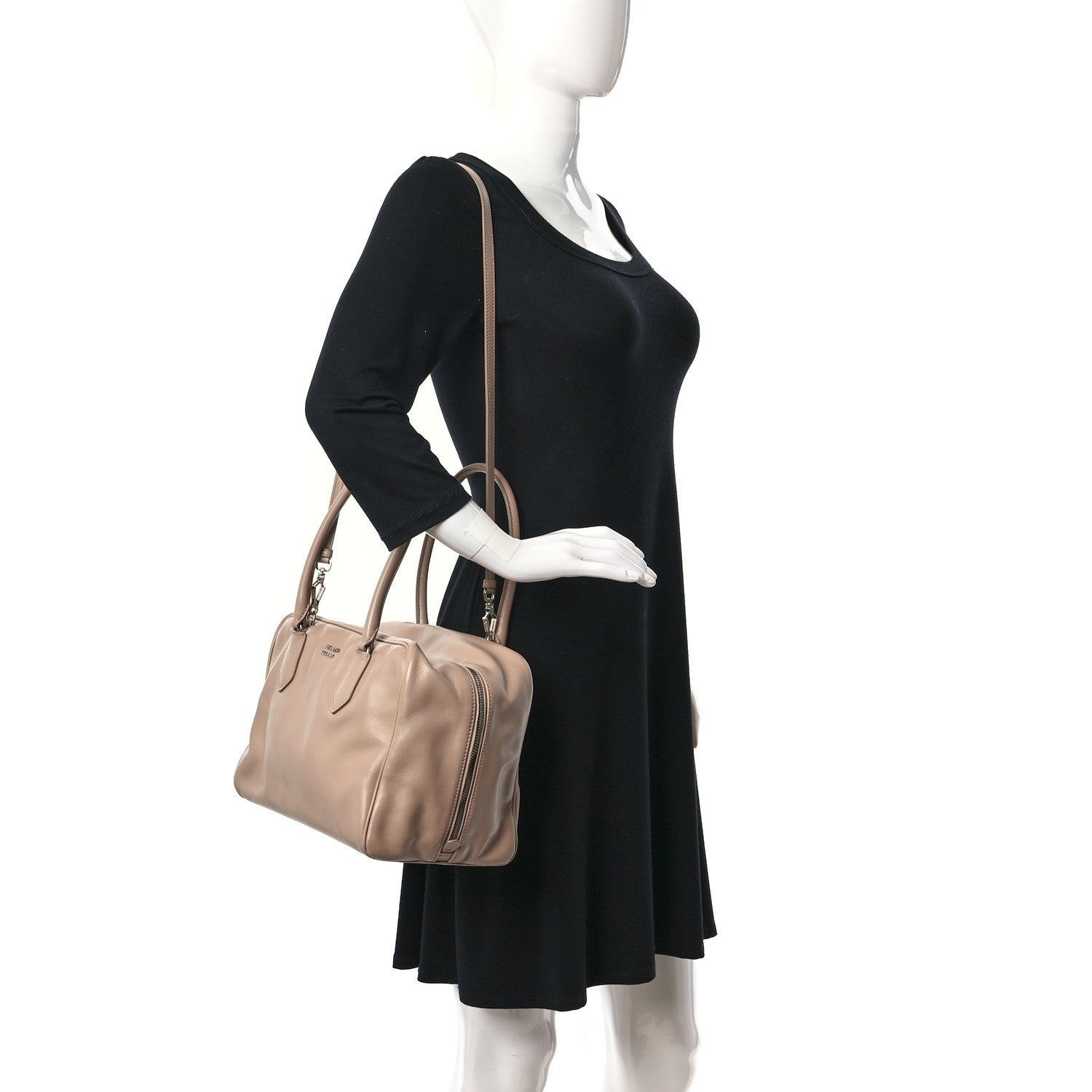 Prada Soft Calf Large Inside Tote Cammeo Rosa 2 of 9