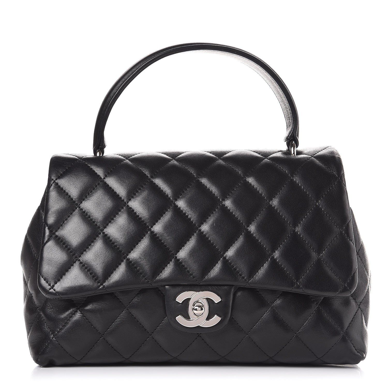 Chanel Lambskin Quilted Medium Kelly Flap Black 2 of 19