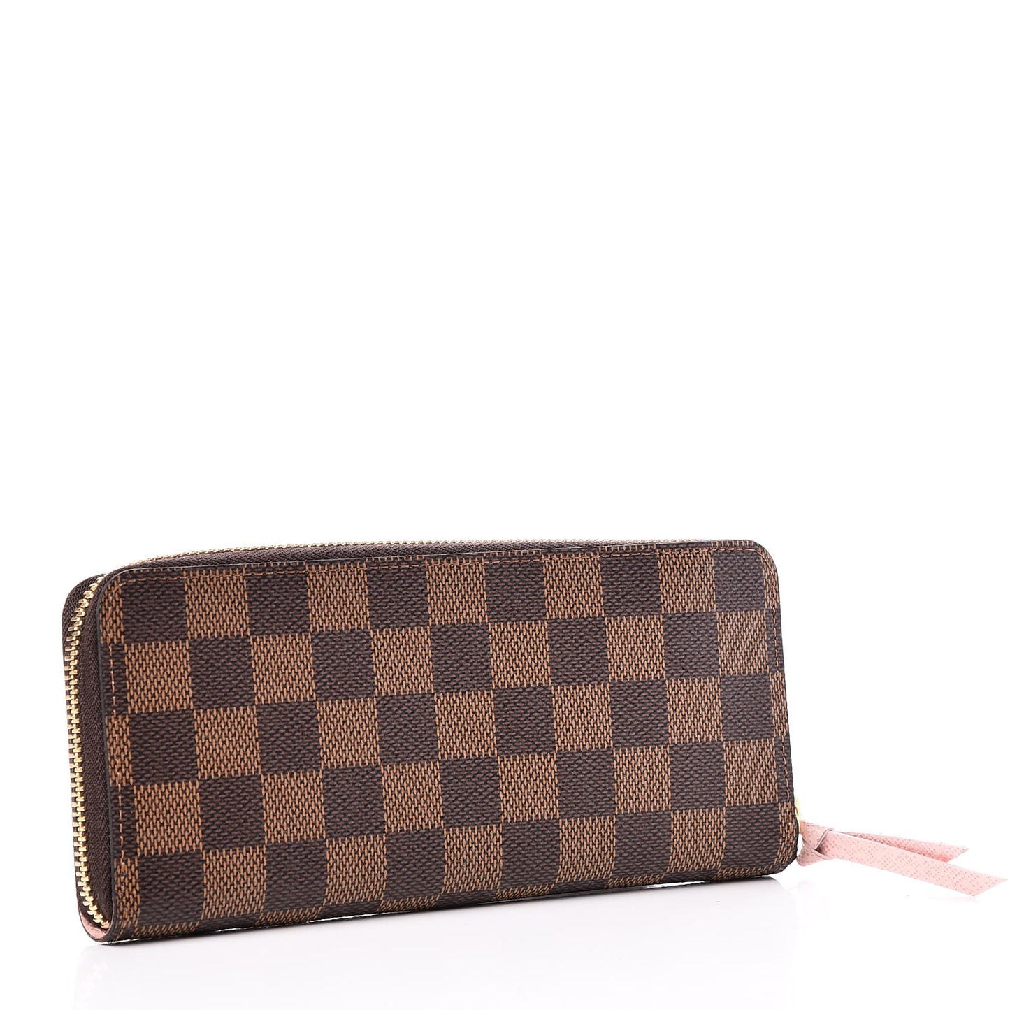 Damier Ebene Clemence Wallet Rose Ballerine