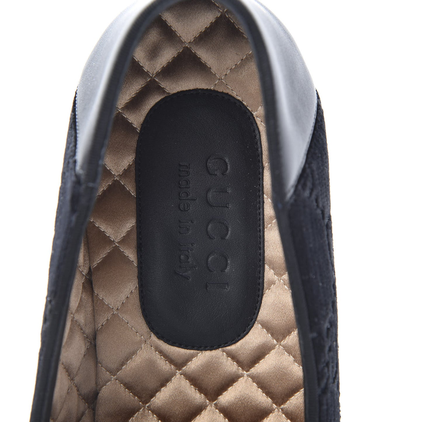 Velvet GG Monogram Mens Loafers 8.5 Black