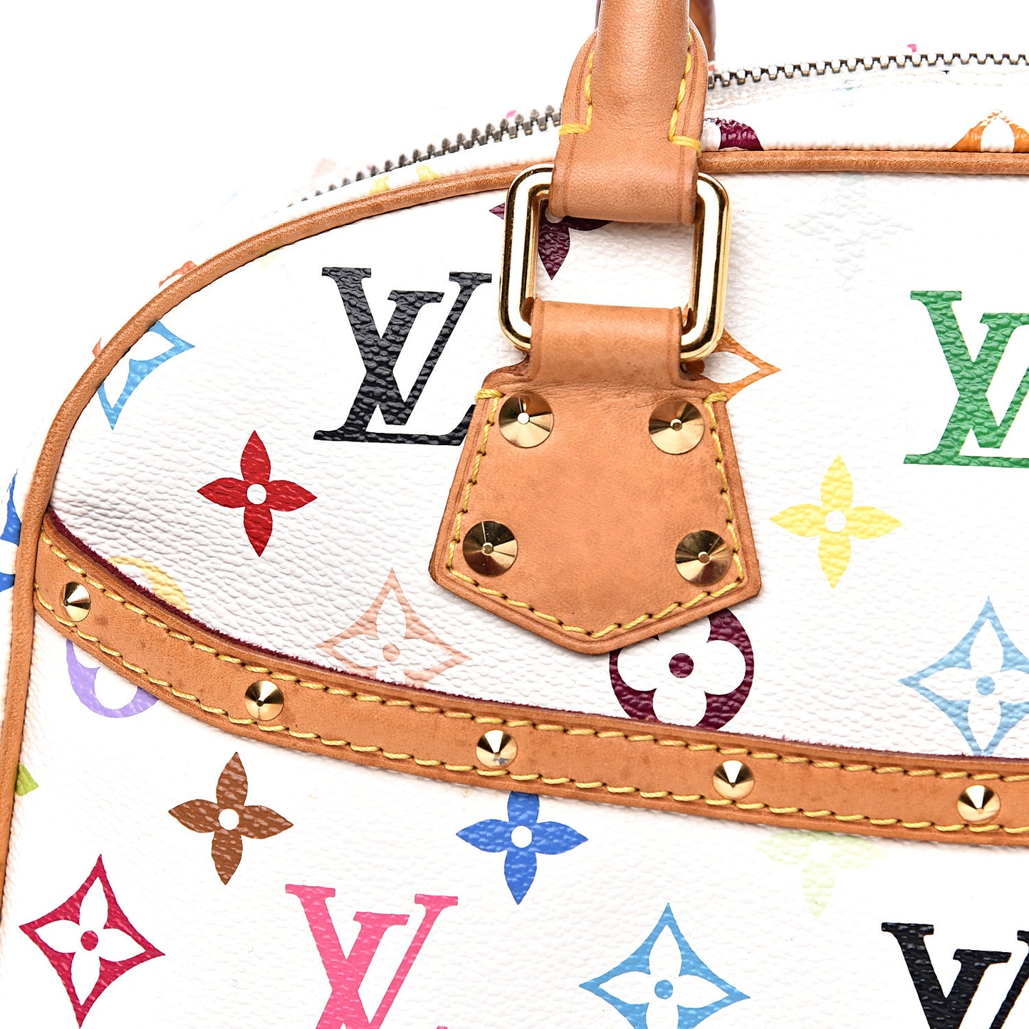 Monogram Multicolor Trouville White