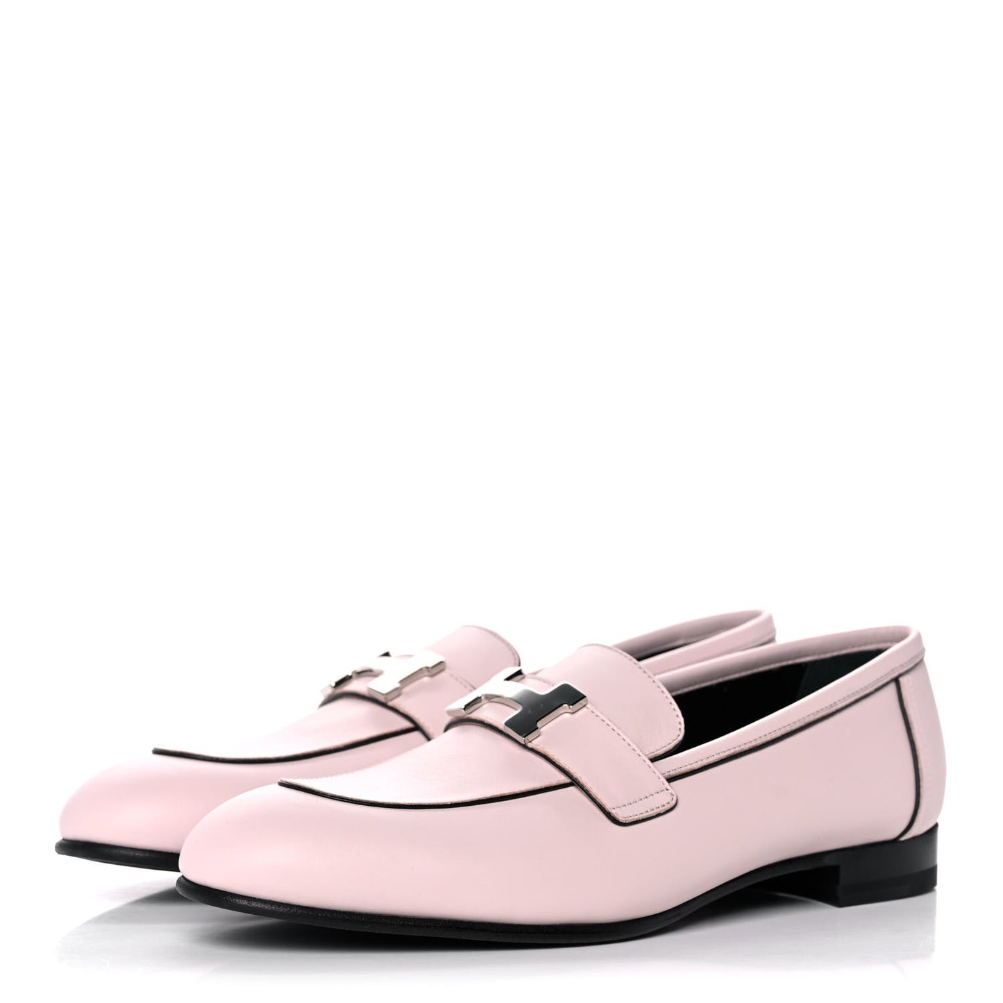 Calfskin Womens Paris Loafers 37.5 Rose Petale