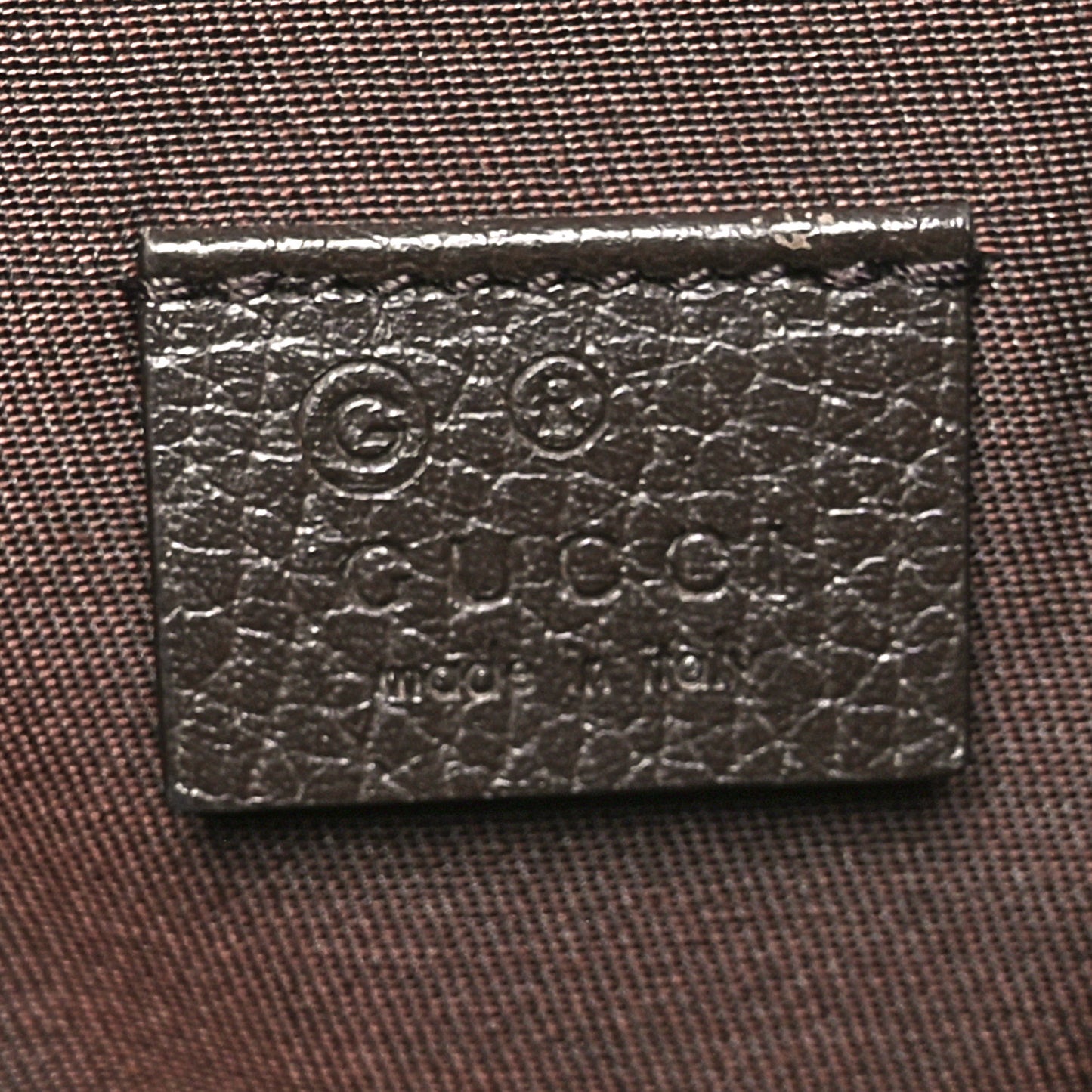 Monogram Dollar Calfskin O Drawstring Backpack Beige Ebony Testa di Moro Dark Chocolate