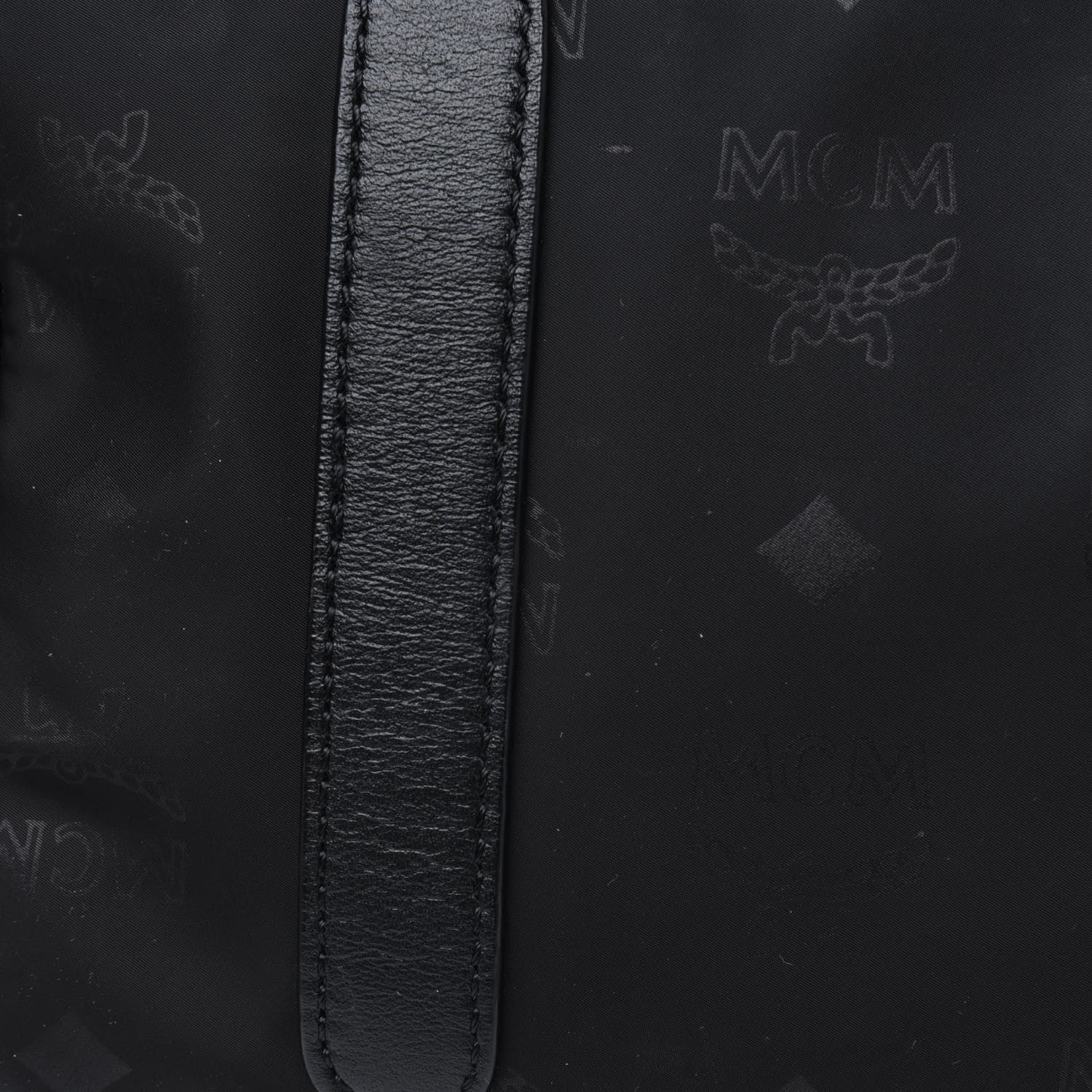 MCM Nylon Monogram Stark Classic Backpack Black 12 of 16