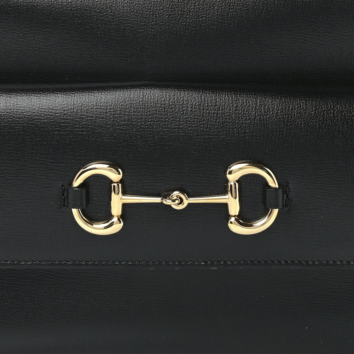 Textured Calfskin Small Horsebit 1955 Shoulder Bag Black