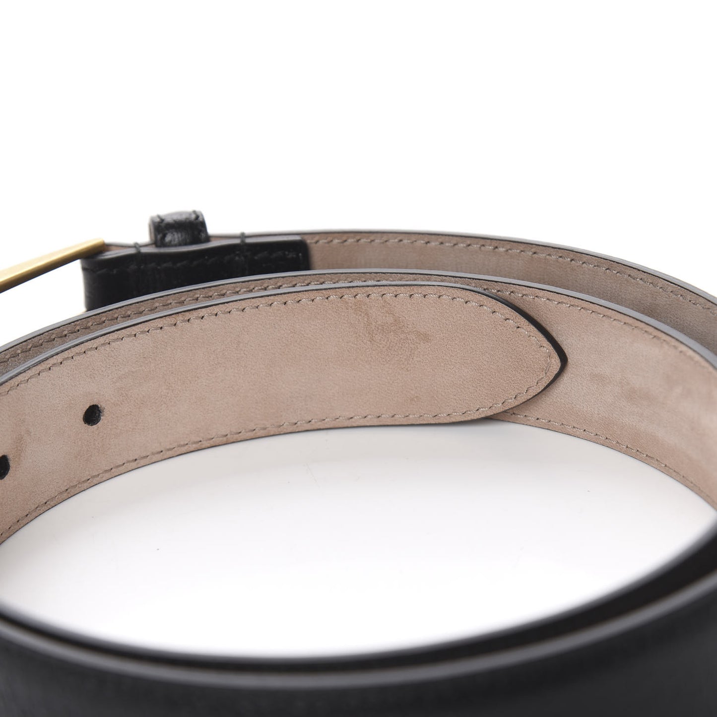 Textured Dollar Calfskin 30mm Belt 95 38 Black