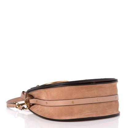 Chloe Calfskin Suede Medium Nile Bracelet Bag Biscotti Beige 4 of 7