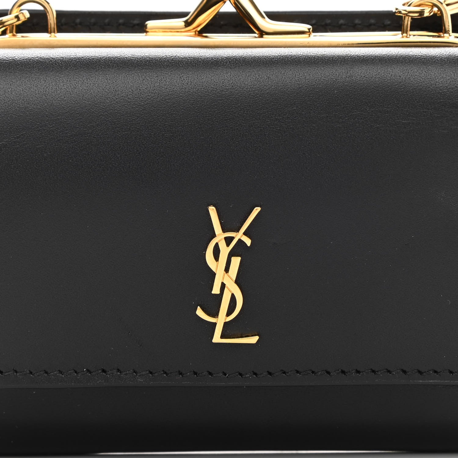 Saint Laurent Smooth Calfskin Monogram Rider Belt Bag Black 9 of 11