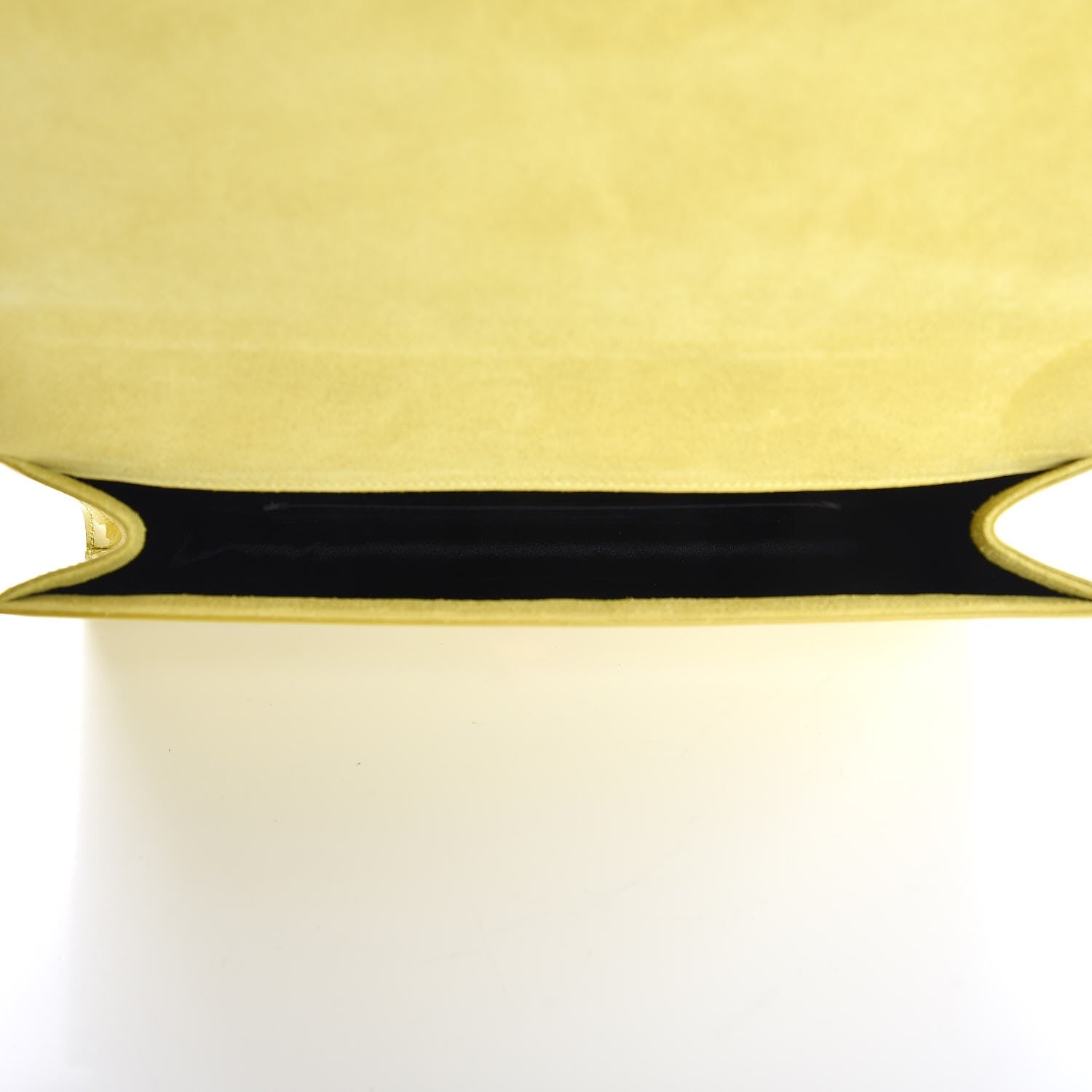 Saint Laurent Patent Calfskin Monogram Large Belle De Jour Clutch Yellow 5 of 6