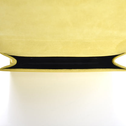 Saint Laurent Patent Calfskin Monogram Large Belle De Jour Clutch Yellow 5 of 6