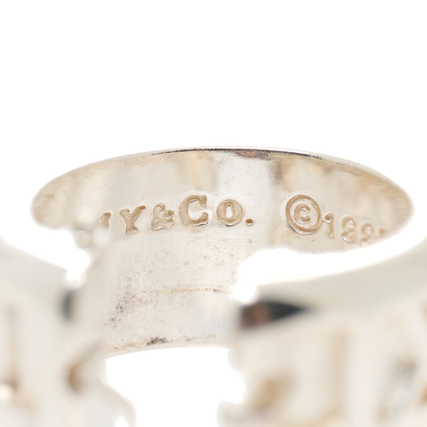 Tiffany Sterling Silver Small Atlas Hoop Earrings 4 of 6