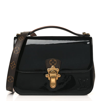 Louis Vuitton Patent Calfskin Monogram Cherrywood BB Black 2 of 8