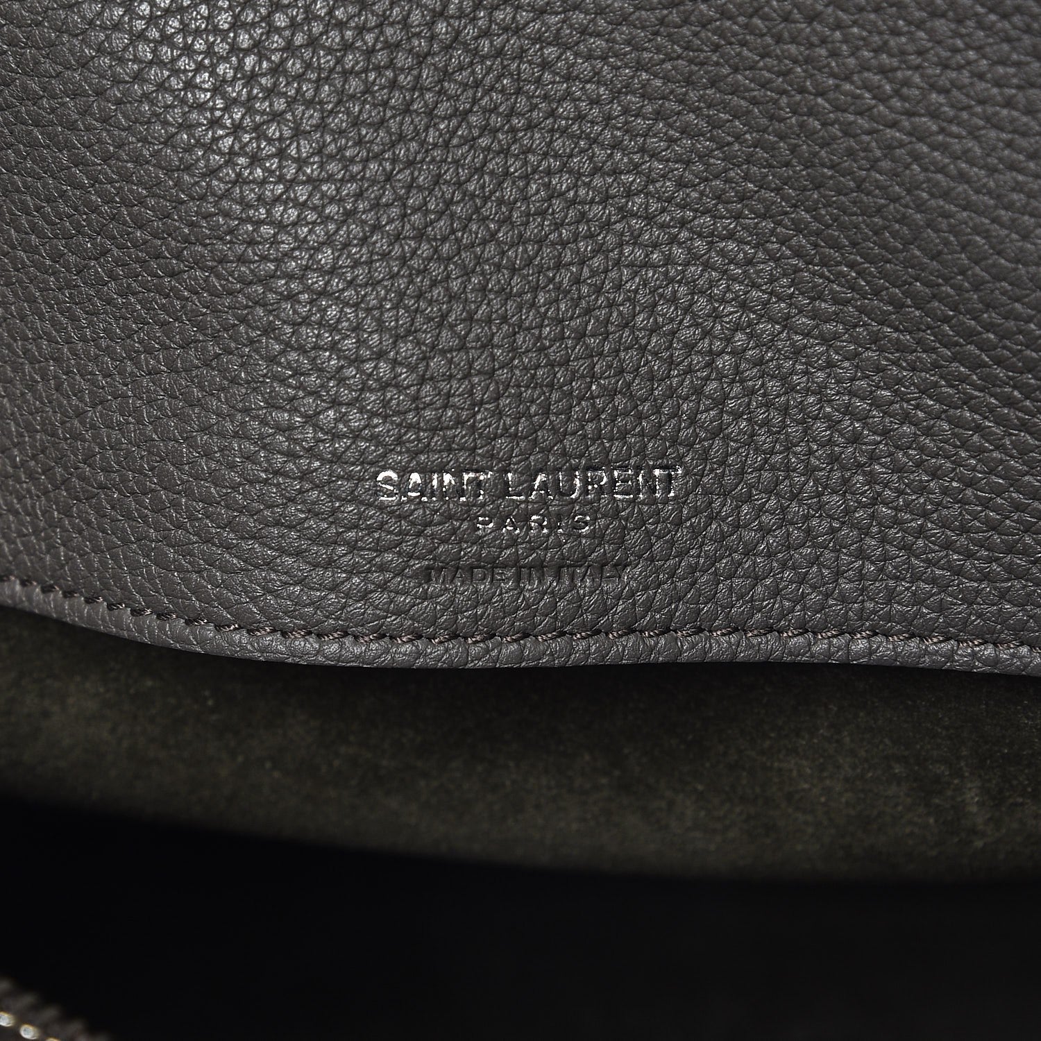 Saint Laurent Grained Calfskin Small Supple Sac De Jour Fog 8 of 8