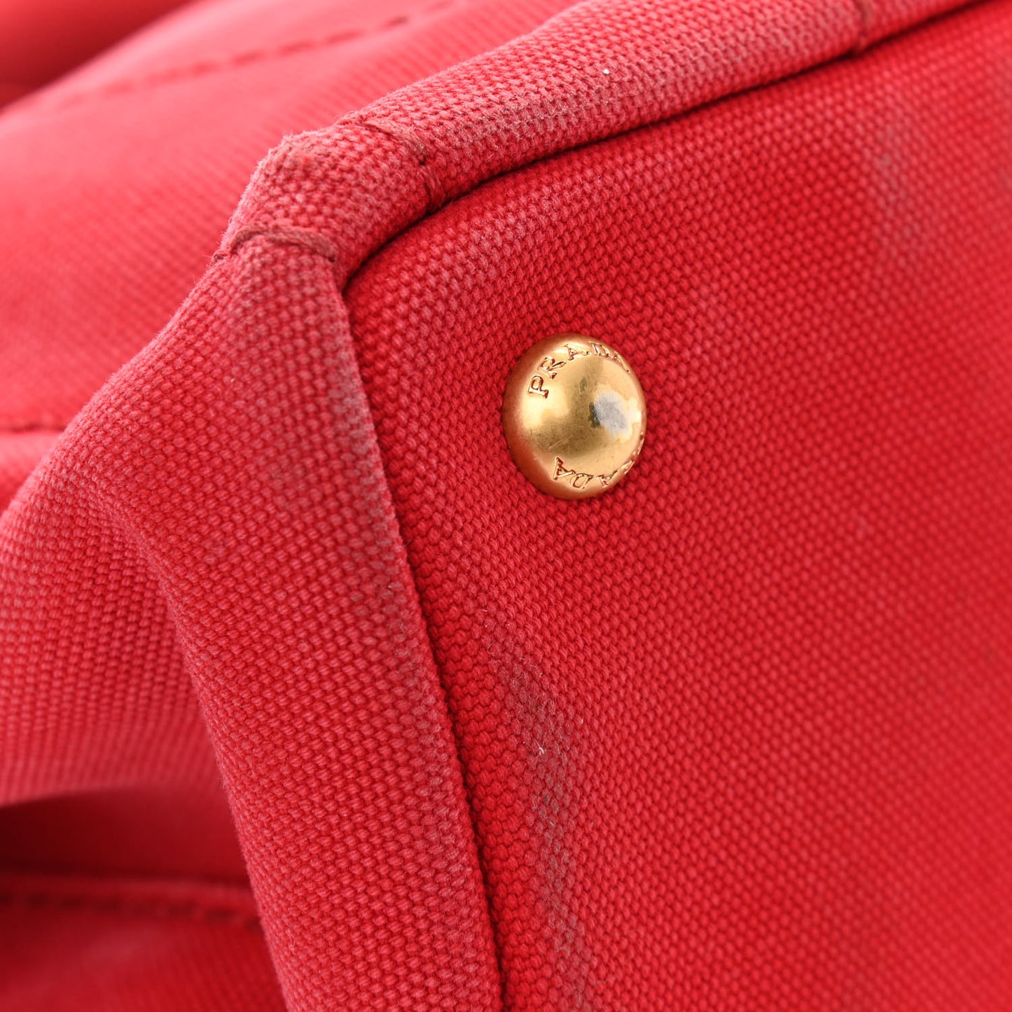 Canapa Small Logo Tote Rosso