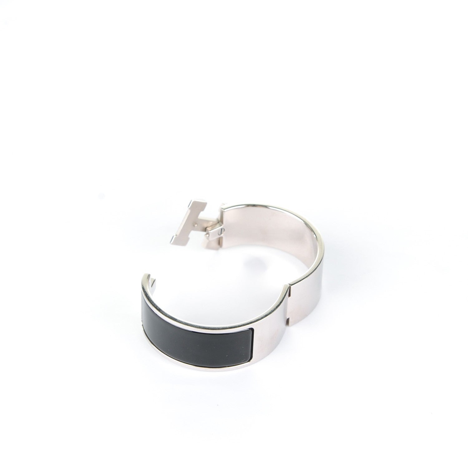 Hermes Enamel Wide Clic Clac H Bracelet PM Black 4 of 4