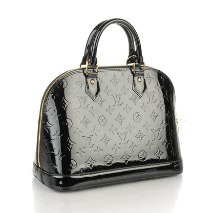 Louis Vuitton Vernis Alma PM Noir Magnetique 3 of 8