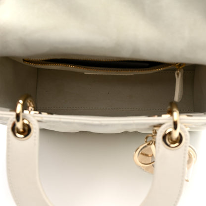 Christian Dior Lambskin Cannage Small My ABCDior Lady Dior Latte 5 of 10