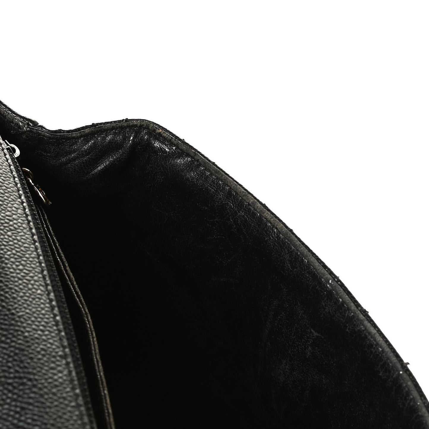 Caviar Quilted Jumbo Kelly Flap Black