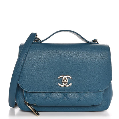 Chanel Caviar Quilted Small Business Affinity Flap Blue 1 of 8