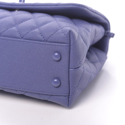 Chanel Caviar Quilted Incognito Mini Coco Handle Flap Blue 9 of 10