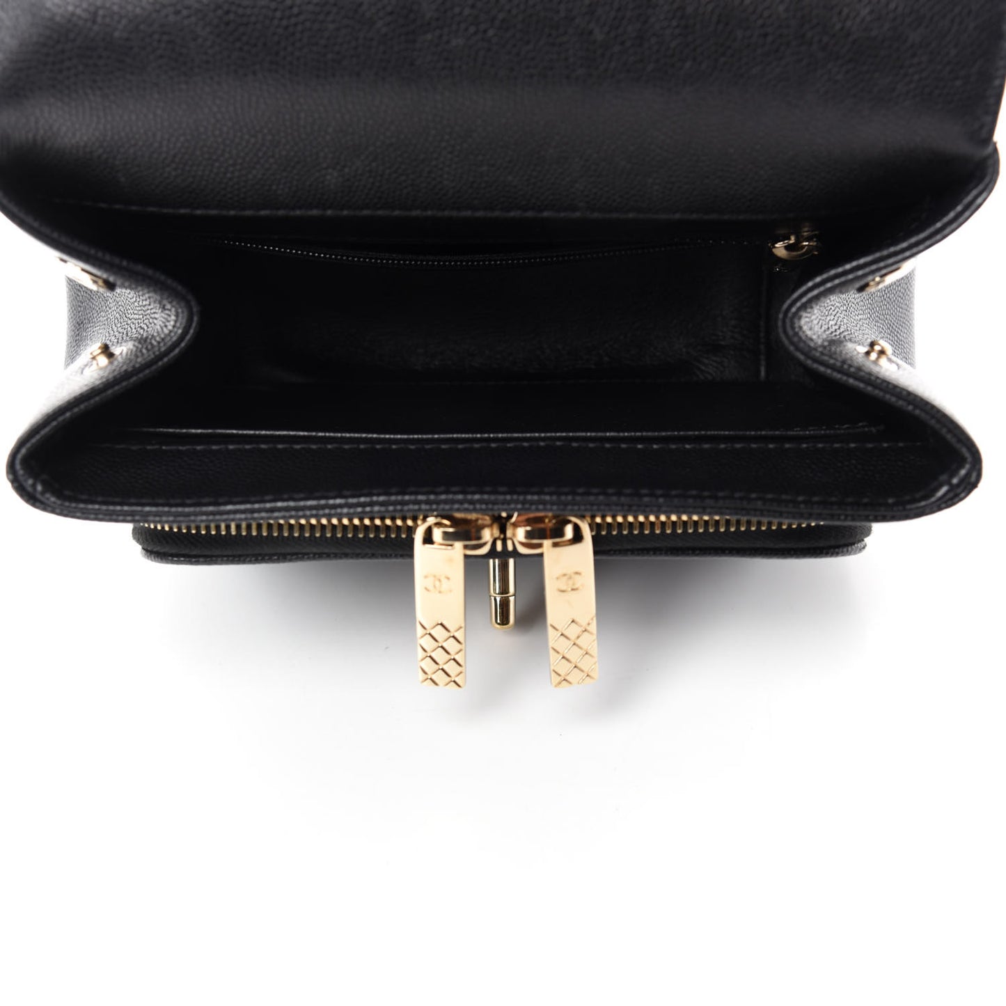 Caviar Quilted Small Business Affinity Flap Black
