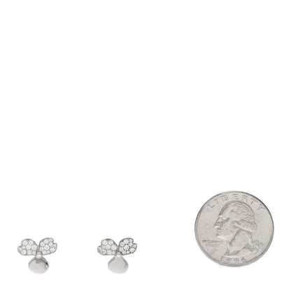 Tiffany Platinum Diamond Paper Flowers Earrings 2 of 5