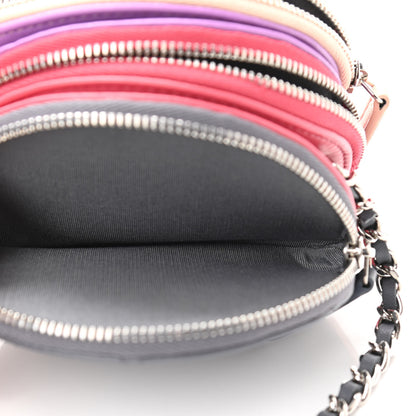 Chanel Lambskin Quilted Round Clutch With Chain Multicolor 10 of 11