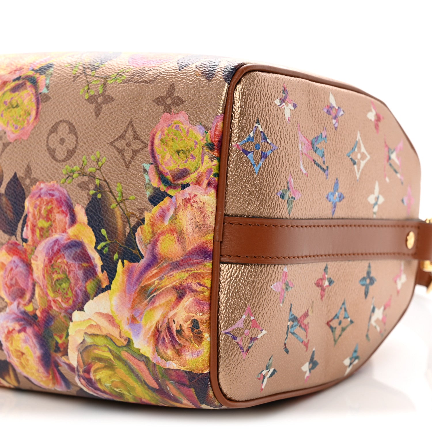 Louis Vuitton Metallic Monogram LV Garden Speedy Bandouliere 25 Gold 9 of 9