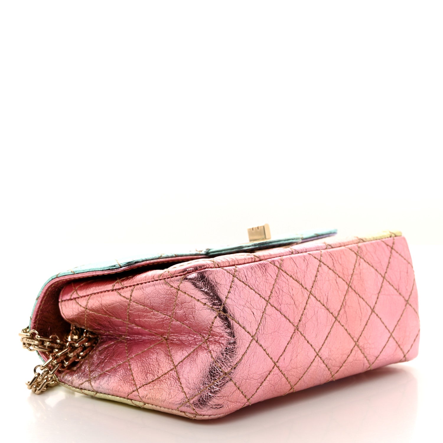 Chanel Metallic Goatskin Quilted Mini 2.55 Reissue Flap Multicolor 4 of 10