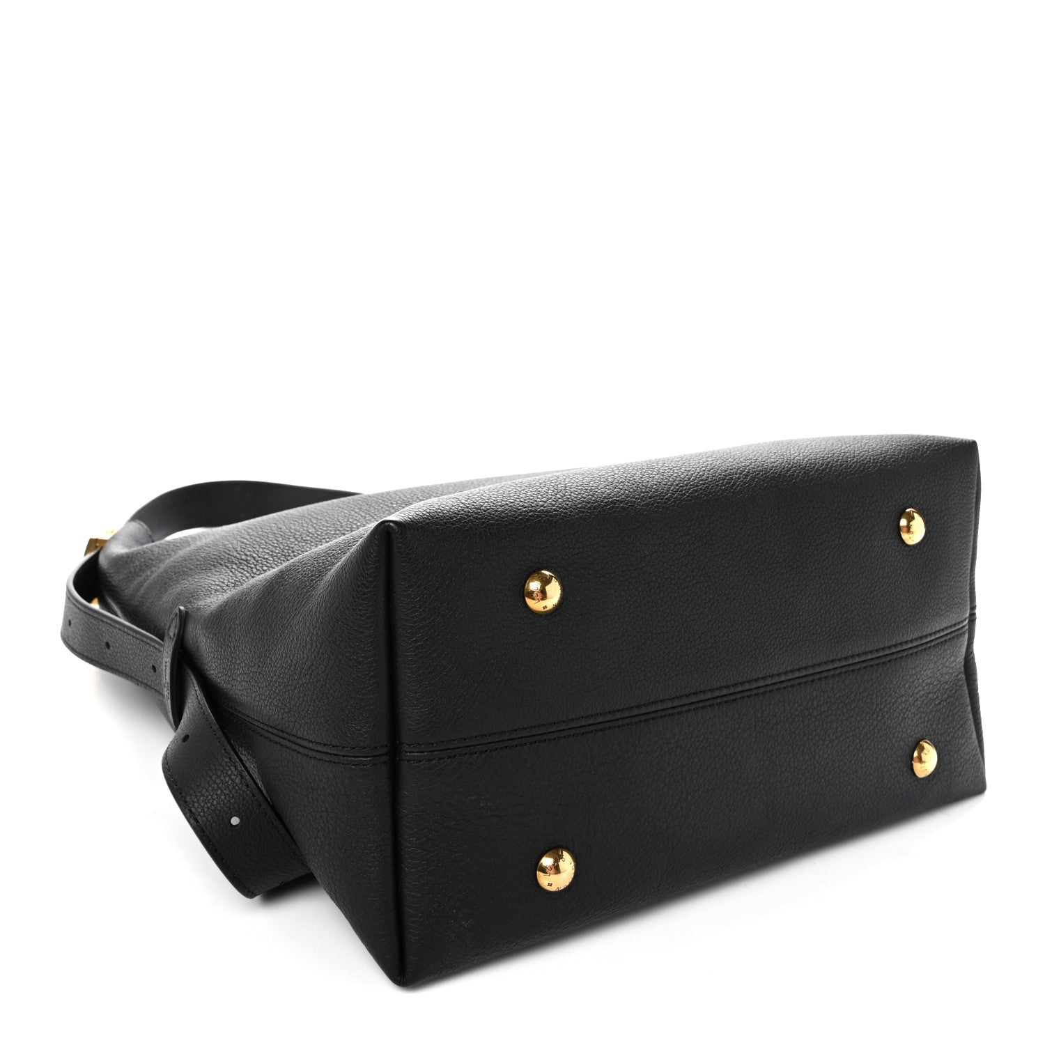 Louis Vuitton Grained Calfskin Low Key Hobo MM Black 4 of 9