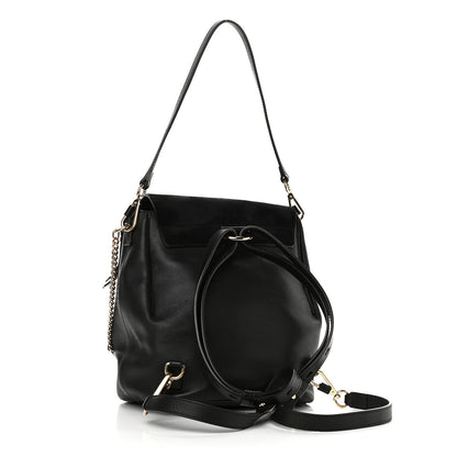 Chloe Suede Calfskin Small Faye Backpack Black 3 of 14