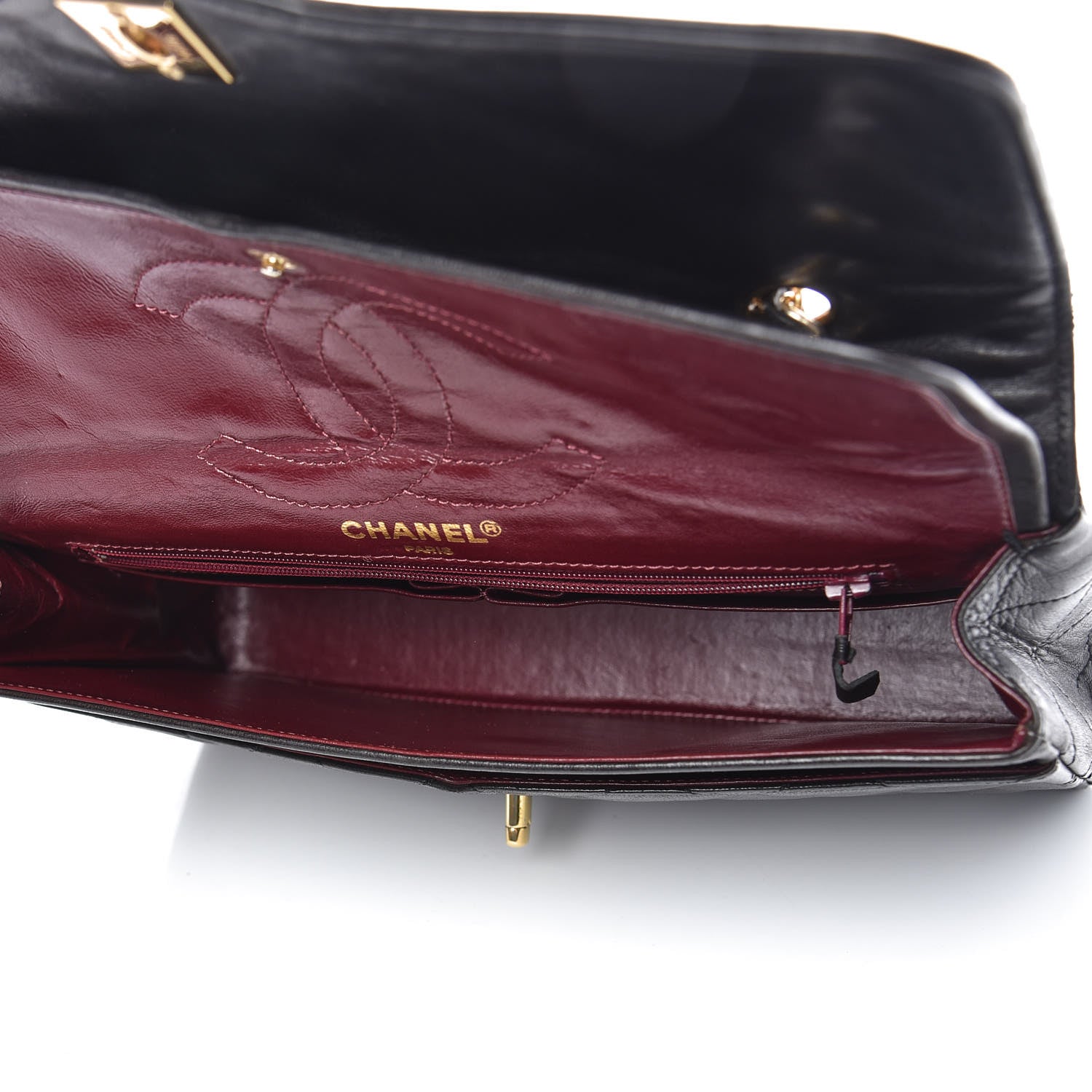 Chanel Lambskin Quilted Medium Double Flap Black 5 of 11