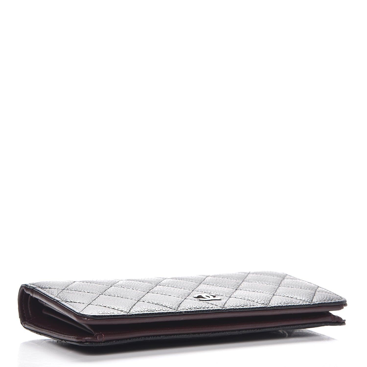Chanel Caviar Quilted Yen Wallet Black 4 of 10